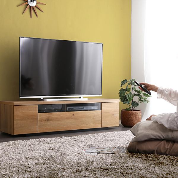 テレビ台 完成品 日本製 国産 シンプル テレビローボード 幅140cm 木目 