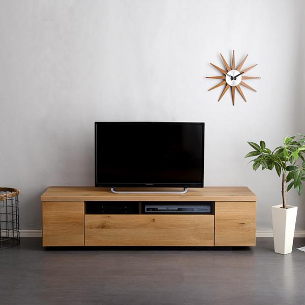 テレビ台 完成品 日本製 国産 シンプル テレビローボード 幅140cm 木目