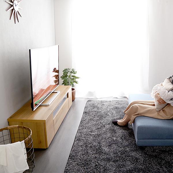 テレビ台 完成品 日本製 国産 シンプル テレビローボード 幅140cm 木目