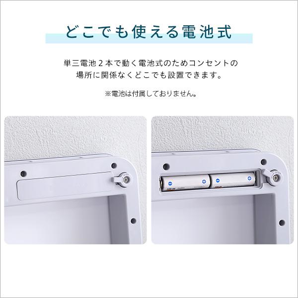ゴミ箱 10L 自動開閉 センサー式 小型 小さい サイズ 白 ホワイト おしゃれ センサー ボタン 開く 閉じる 蓋 ふた 電池式 キッチン トイレ 洗面所 オフィス_9