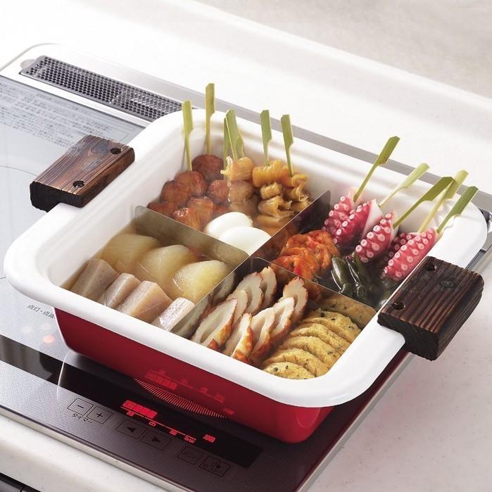 おでん鍋 家庭用 おでん用 おでん 鍋 ホーロー ih対応 ガス対応