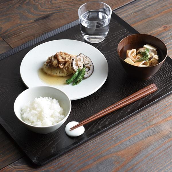 プレイスマット 360×280mm 木製 トレー ウッドトレイ 黒 ブラック