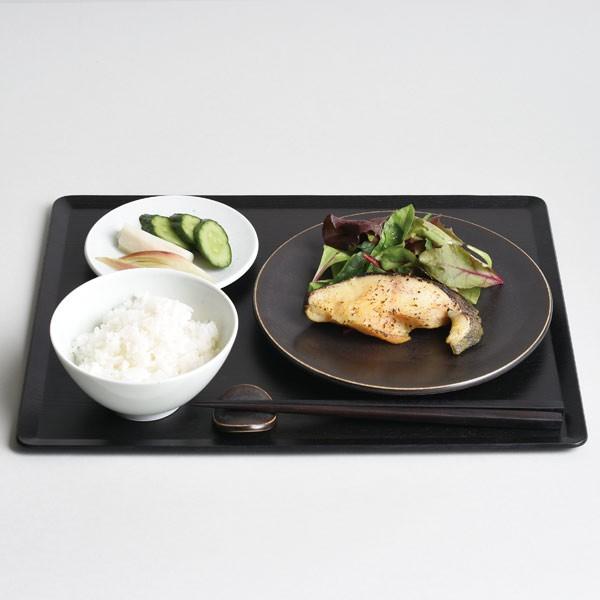 プレイスマット 430×330mm 木製 トレイ ウッドトレー 黒 ブラック