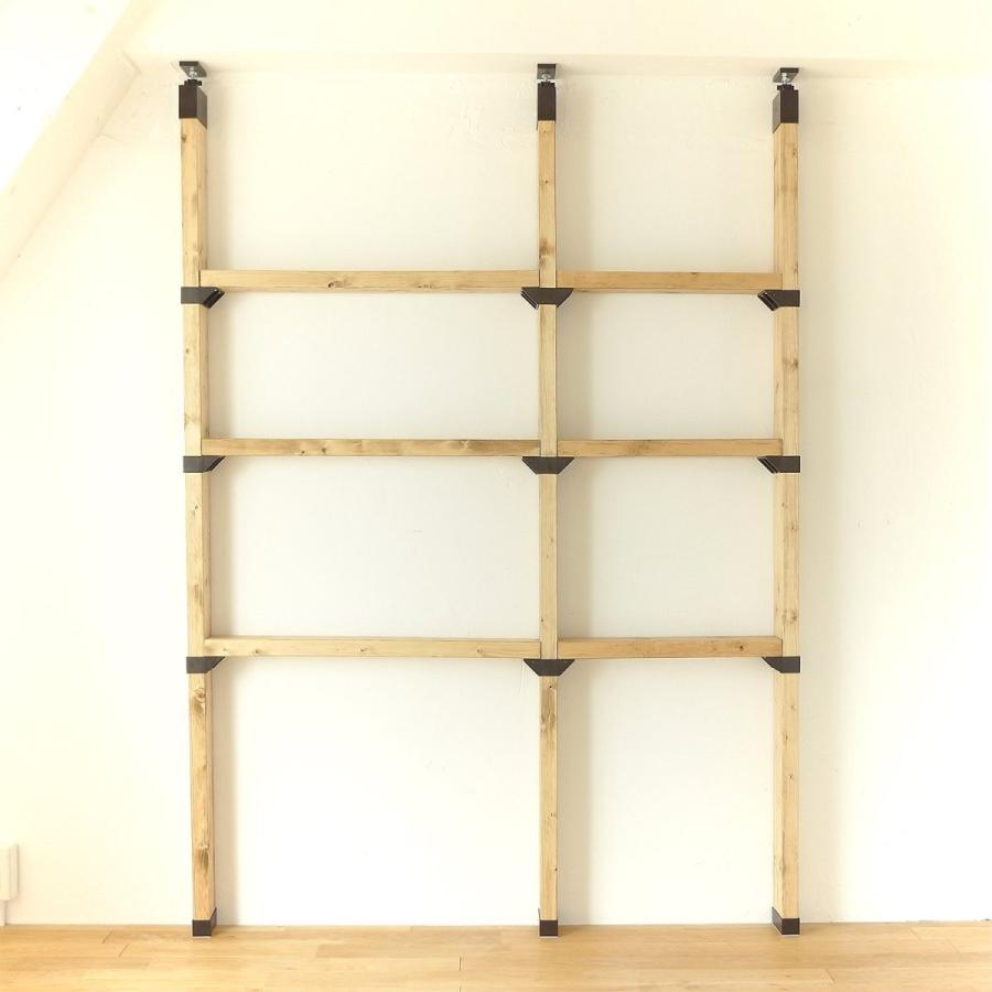 突っ張り収納 手作り DIY ラブリコ 棚受け ダブル : うさぎ屋