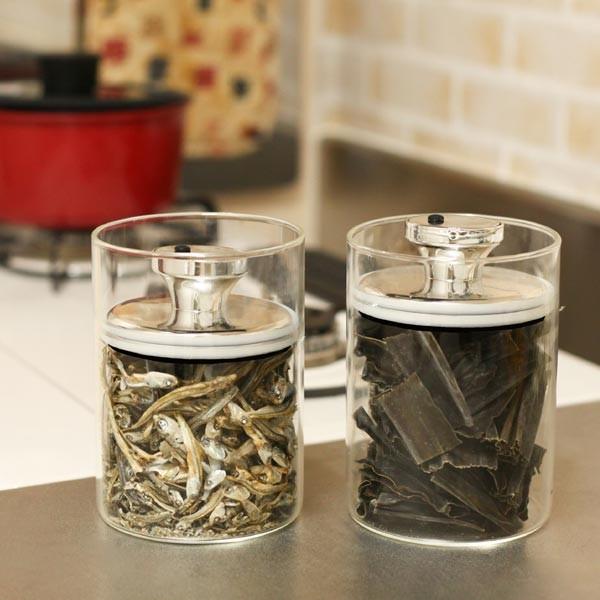 保存容器 ガラス おしゃれ 密封 密閉 エア抜き エアリデューサー