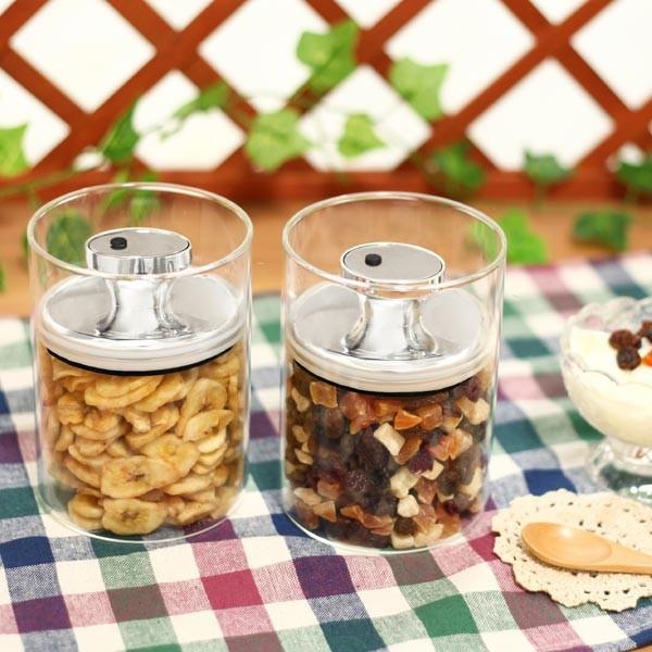 保存容器 ガラス おしゃれ 密封 密閉 エア抜き エアリデューサー