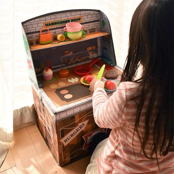 お店屋さんごっこ キッズ収納 収納ボックス 子ども キッズ おもちゃ箱 おままごと 知育 お店屋さん