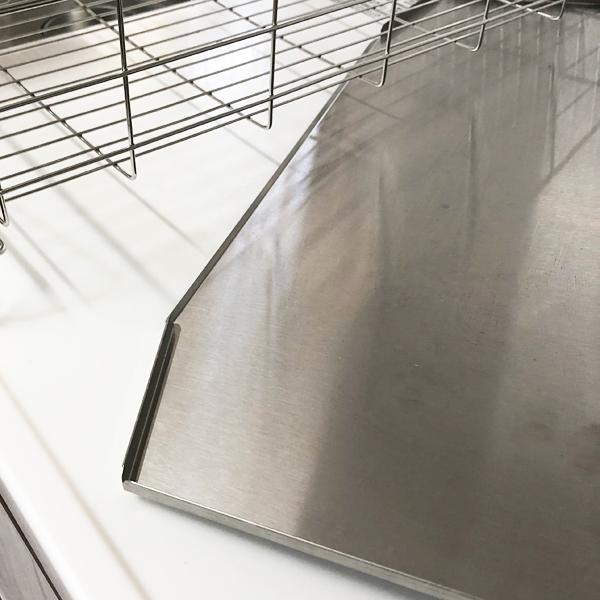水切りラック 水切りカゴ かご スリム ステンレス 省スペース 大容量 シンク横 マンション 置き型 水切りトレー フック 水あか 付きにくい ケース 日本製 燕三条_8
