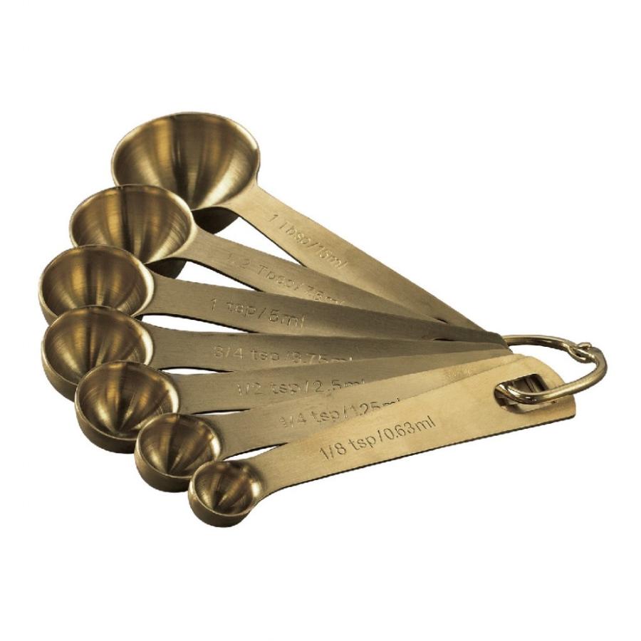 計量スプーン 計量カップ 大さじ 小さじ おしゃれ ゴールド 金