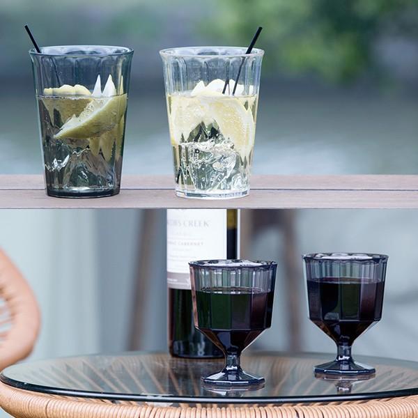 コップ カップ グラス おしゃれ デザイン ワイングラス タンブラー クリア 透明 スモーク 4ml 250ml 樹脂製 食