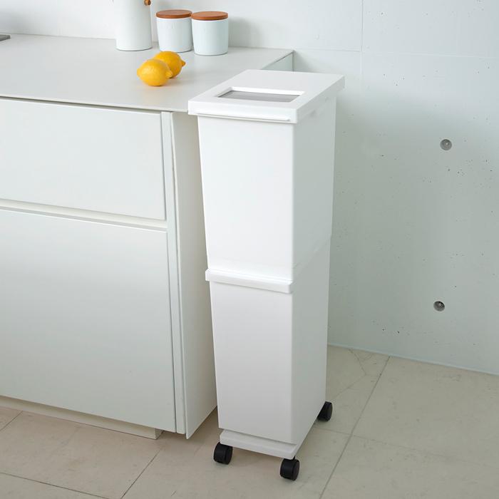 ゴミ箱 2段 分別 キャスター付き ごみ箱 キッチン リビング ふた付き