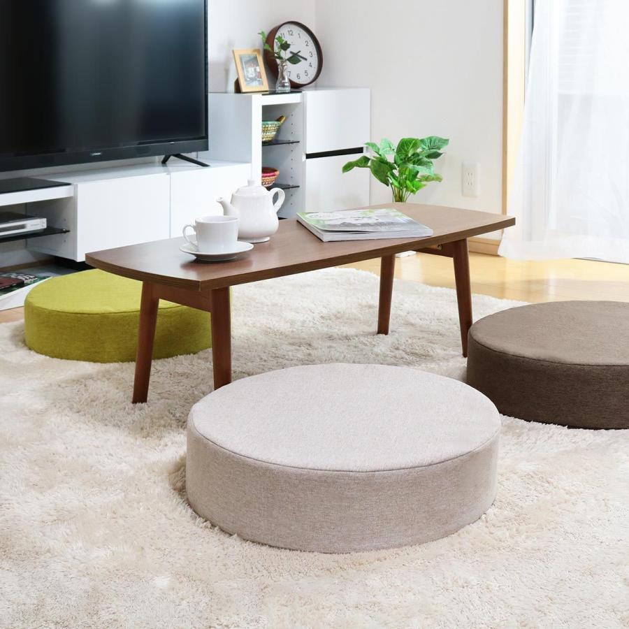 クッション 直径50cm 座布団 円形 丸型 おしゃれ フロアクッション 座