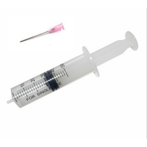 計量用 シリンジ 50ml セット (本体+ニードル) 計量注入器 プラモデル製作 工作 園芸 注射器 横口 | ブランド登録なし