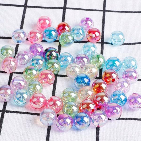 オーロラビーズ 6mm クリア 20個入 (01CL-S12) : うさぎのインク オーロラビーズ 6mm クリア 20個入 (01CL-S12) : うさぎのインク