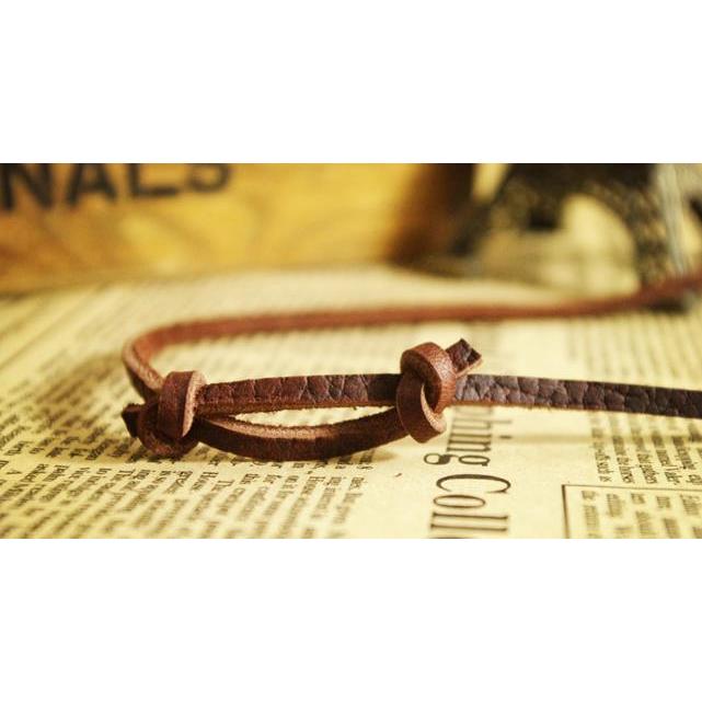 牛革 紐 ブラウン 約1000mmx4mm ロープ 編み ブレスレット ネックレス (K15) | ブランド登録なし | 02