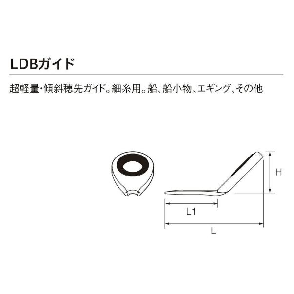 T-LDBSG 5.0 SICリング LDBガイド チタンフレーム FUJI 富士工業 ロッドメイキング w28｜usagi｜03