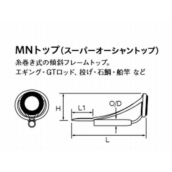 Fuji PMNST 6-2.6 トップガイド SICガイド ステンレスフレーム
