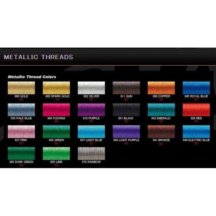 メタリックスレッド(A) 細糸 970 レインボー ポリエステルスレッド S9