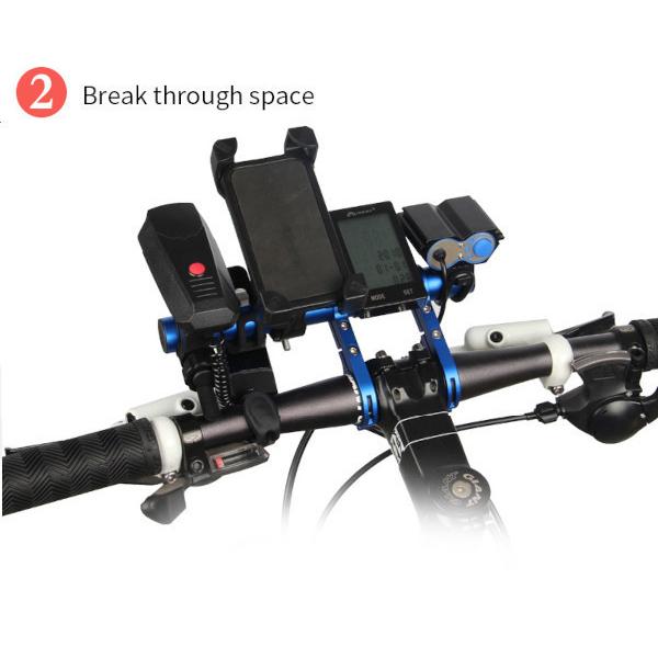 ハンドル用 拡張キット カーボンブラック+ブルーフット エクステンションバー(K4) | ブランド登録なし | 02