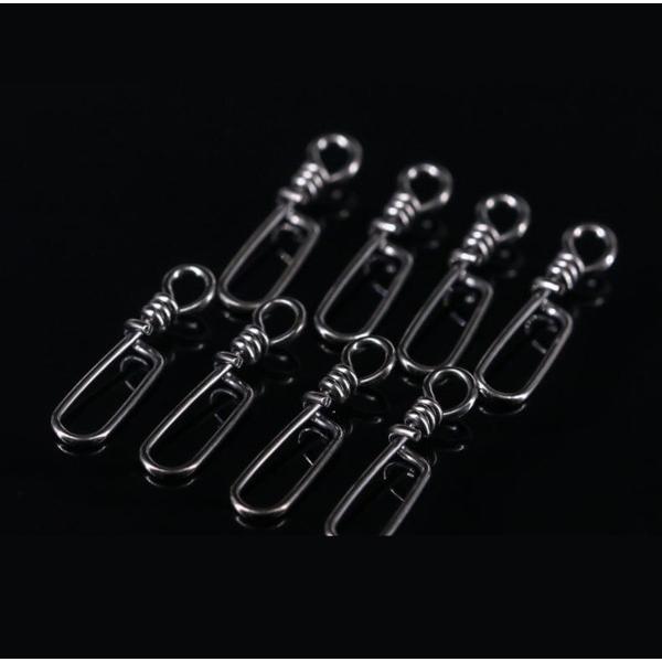 エギング エギングスナップ ワンタッチ M (10個入) 黒 線径:0.7mm エギスナップ