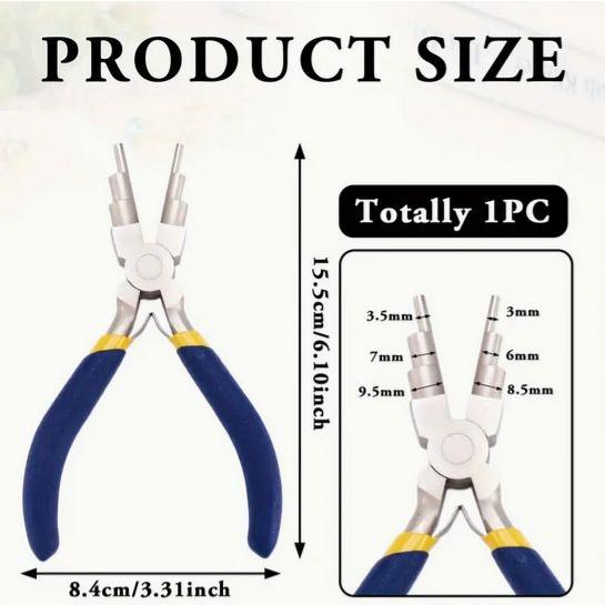 ジュエリープライヤー ベイルメイキングプライヤー 滑り止めコンフォートグリップハンドル付き ループと丸カン作成ツール 成形ツール |  | 02