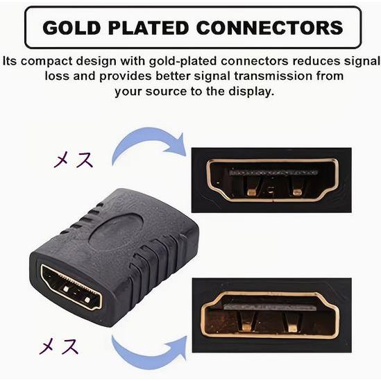 HDMI-HDMI (メス-メス) ジョイント コネクタ 延長用  (Z47) | ブランド登録なし | 05