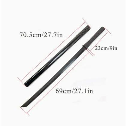 高耐久ポリプロピレン製 刀 サムライソード 黒い鞘付き ハロウィーン