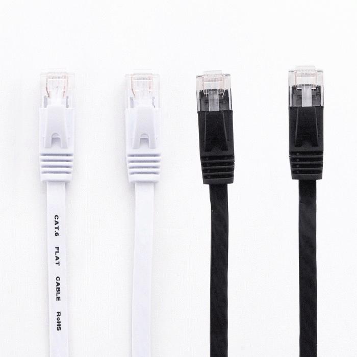 LANケーブル フラット CAT6 15m ホワイト Category 6 cable｜usagi｜02