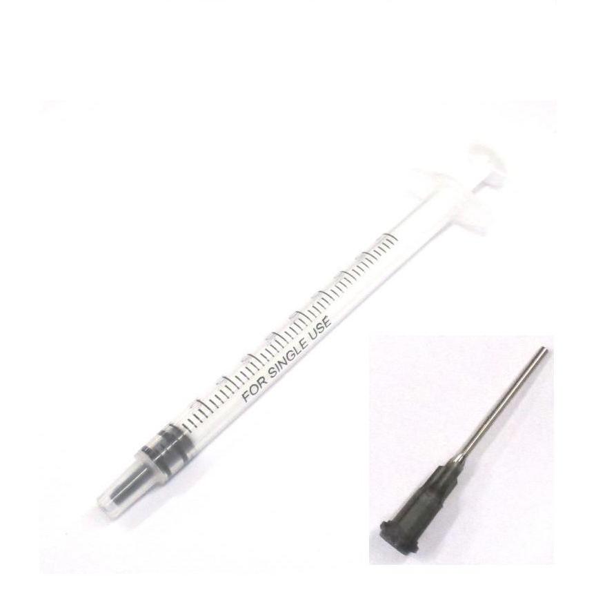 計量用 シリンジ 1ml (本体+ニードル) 計量注入器 プラモデル製作 工作 園芸 (Z55) | ブランド登録なし