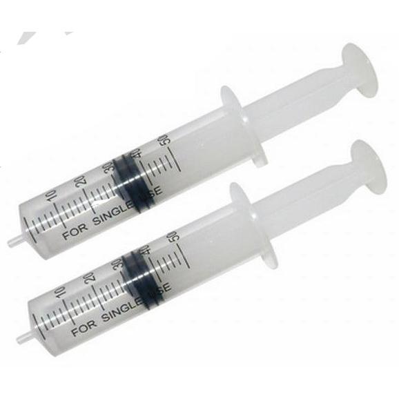 計量用 シリンジ 50ml x2  (ニードルなし) 計量注入器 プラモデル製作 工作 園芸 注射器 横口 | ブランド登録なし