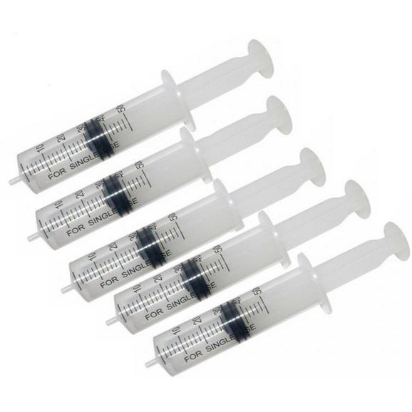 計量用 シリンジ 50ml x5  (ニードルなし) 計量注入器 プラモデル製作 工作 園芸 注射器 横口 | ブランド登録なし