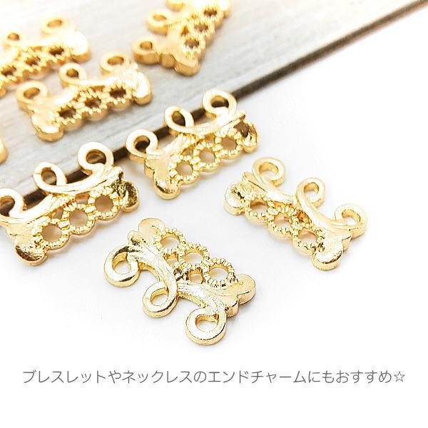 チャーム シャンデリア 10mm コネクター ネックレスのエンドパーツに