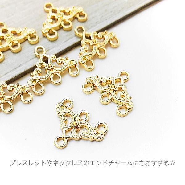 チャーム シャンデリア 7mm コネクター ネックレスのエンドパーツに
