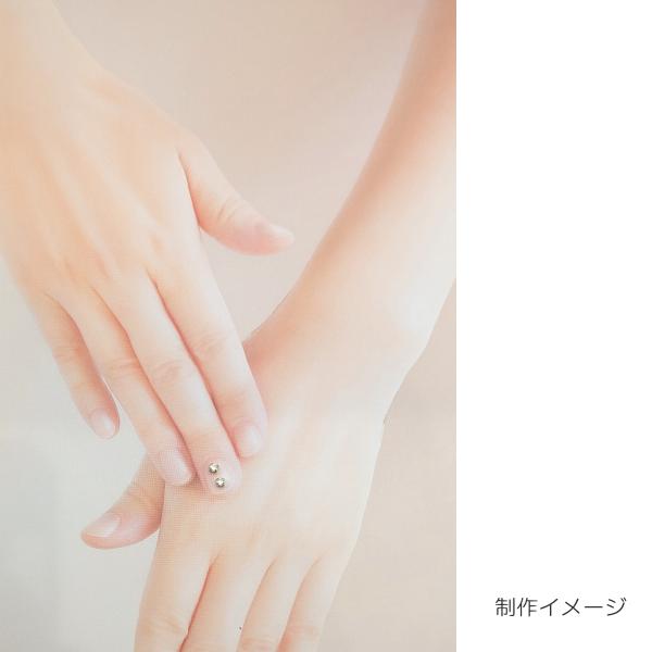 ラインストーン 3mm ガラスストーン 約90個 クリア ゴールド色 台座