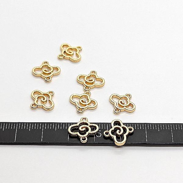 チャーム 雲 コネクター 8mm 8個 お天気チャーム ペンダントトップ