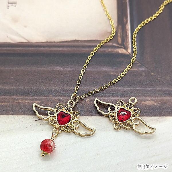 agete 羽根モチーフ チャーム ゴールド K10コインモチーフチャーム