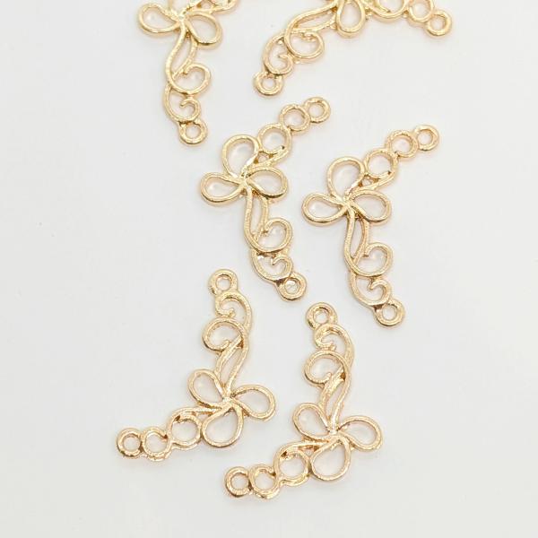 ハンドメイド　コネクター  チャーム　リーフ　フラワー ハンドメイドコネクター チャームリーフフラワー