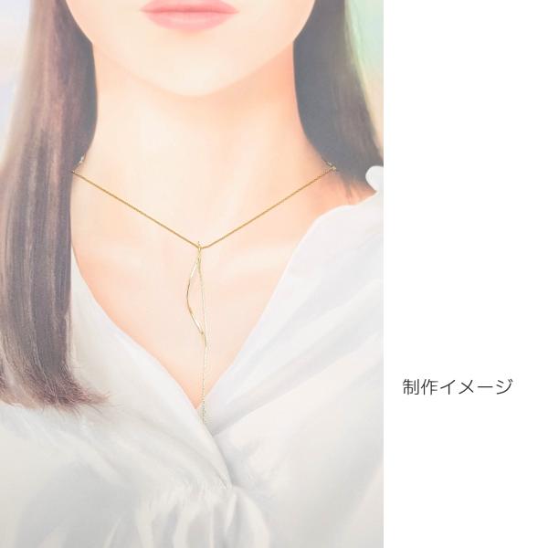 チェーンチャーム スパイラル スティック 80mm 2個 ゴールド色 ロング