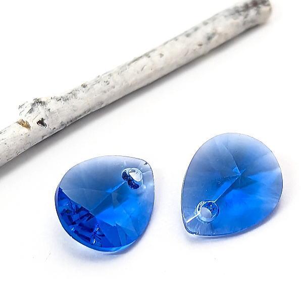 ガラスチャーム 雫 10mm 多面カット ドロップチャーム ティア