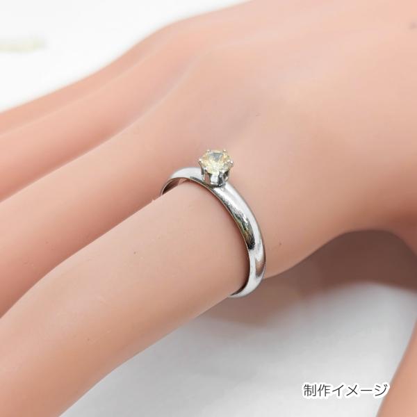 指輪　アクセサリー 指輪 リング サージカルステンレス 6本爪 4mm 台座付き 約20mm 1個
