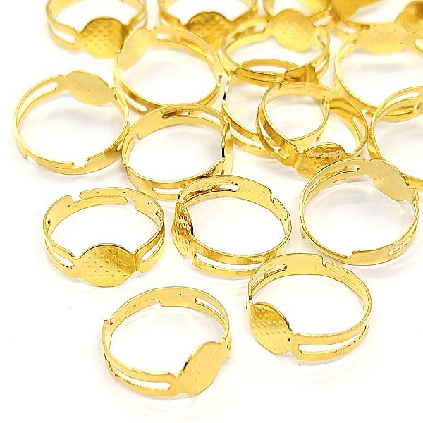 リング 指輪 パーツ 8mm 平皿 エンボス加工 約20個 【卸売】 特価