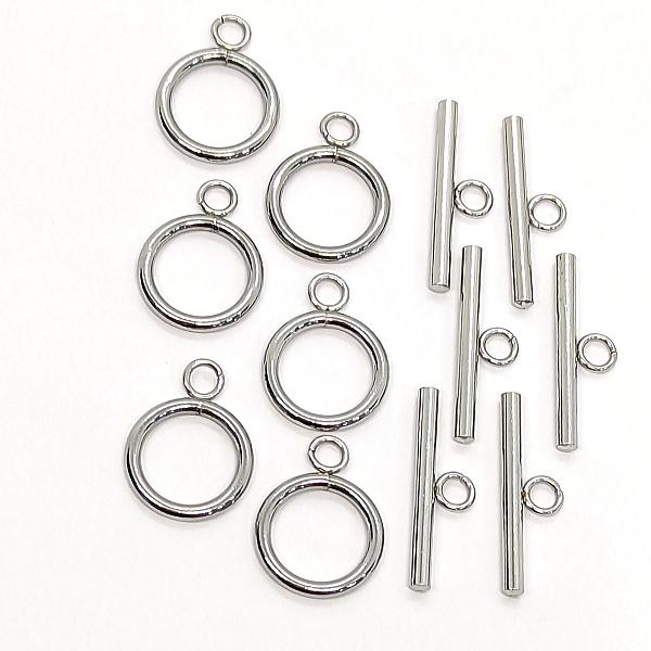 マンテル 15mm 6組 サージカルステンレス パーツ トグル 留め具