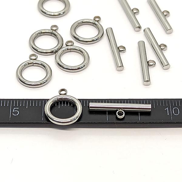 マンテル 12mm 6組 サージカルステンレス パーツ トグル 留め具