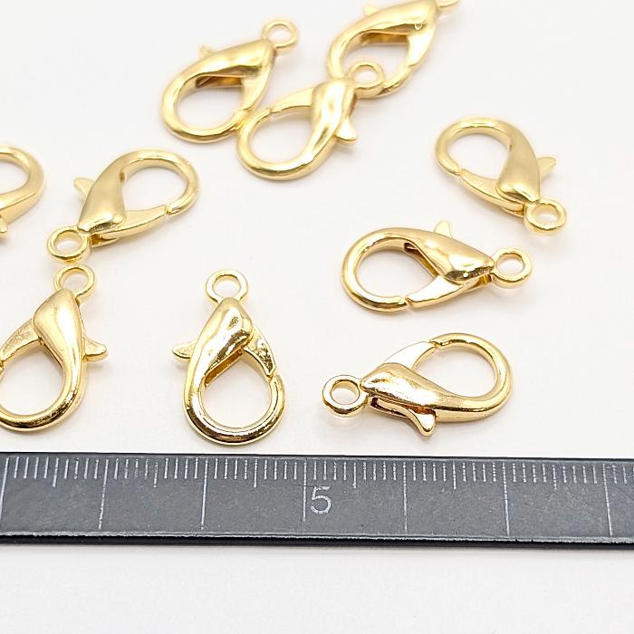 カニカン 留め具 21mm 10個 ゴールド色 ハンドメイド用 リペア 金具