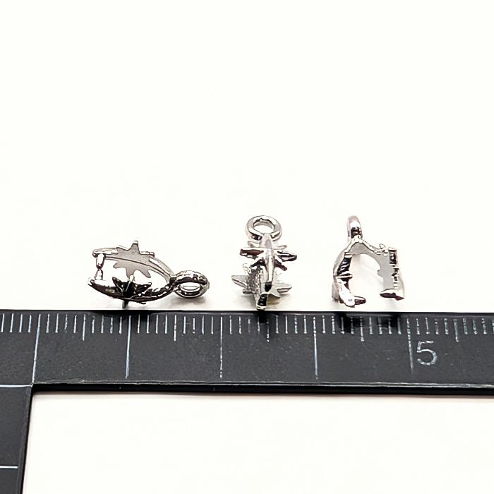 カン付き バチカン スターバースト 13mm 1個 Aカン 変色しない 304