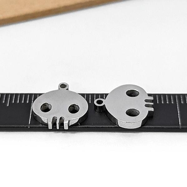 チャーム がいこつ 10mm 201ステンレス ハロウィン ドクロ チャーム がいこつ 10mm 201ステンレス ハロウィン ドクロ