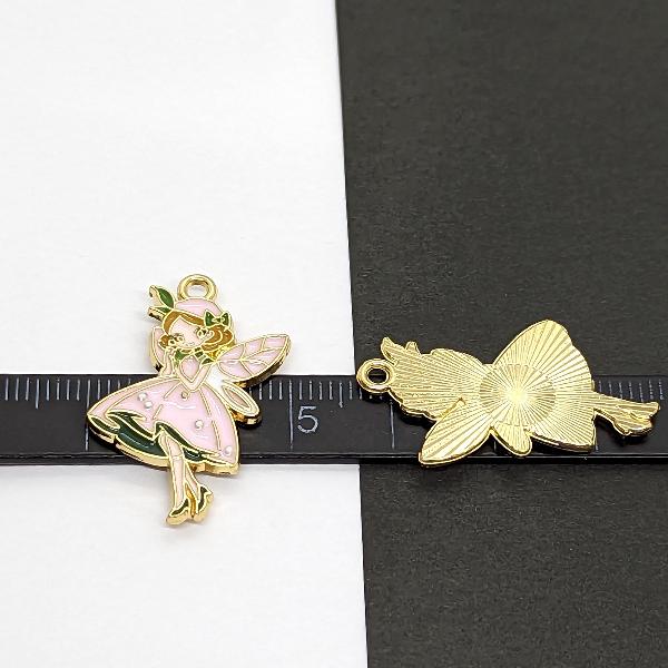 妖精チャーム 30mm 1個 童話 フェアリー カラーチャーム ピクシー