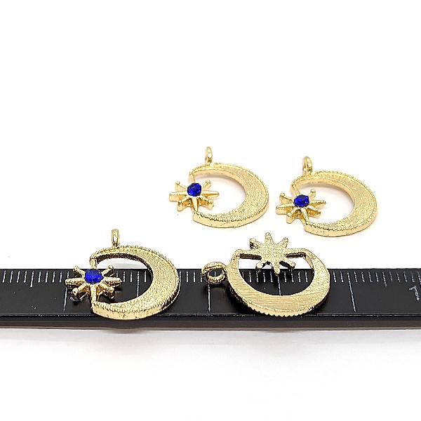 ノジェス　三日月デザイン チャーム ノジェス“小さなお守り”チャーム、夜空に輝く星々や三日月