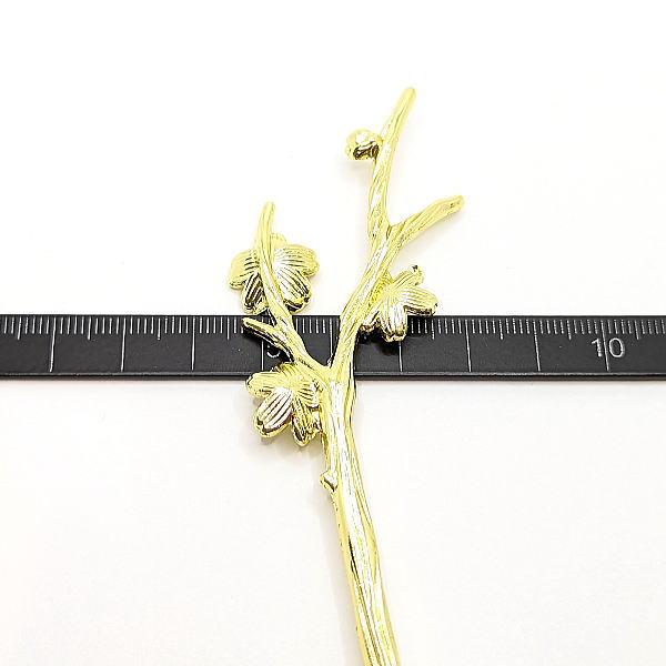 かんざし 178mm 桜 簪 ヘアスティック 真鍮合金製 和風ハンドメイド
