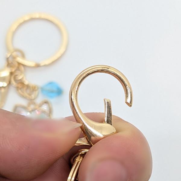 キーホルダー 金具 カニカン クラスプ タイプ 2個 ゴールド色 お色